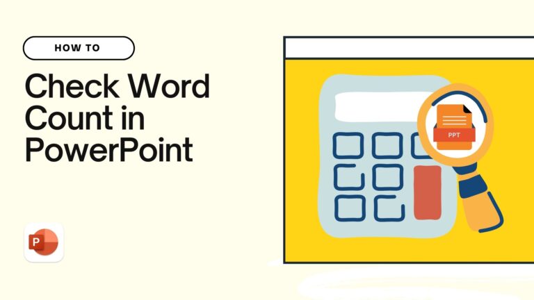 see word count in presentation