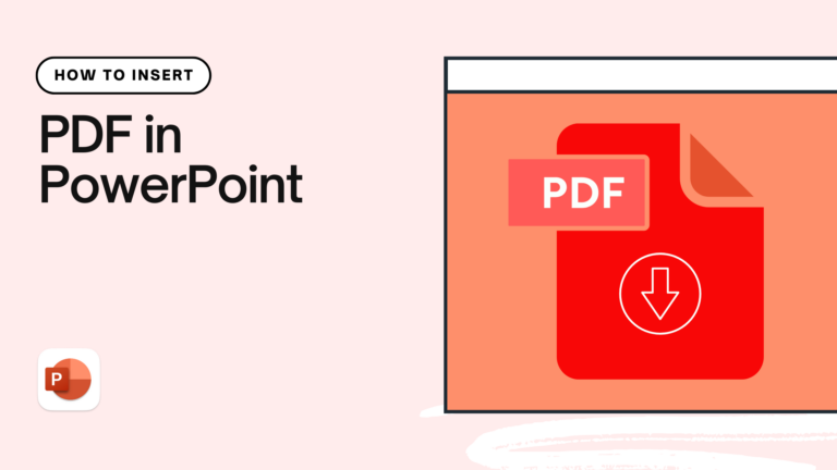 Insert a PDF in presentation
