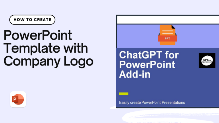 template with company logo