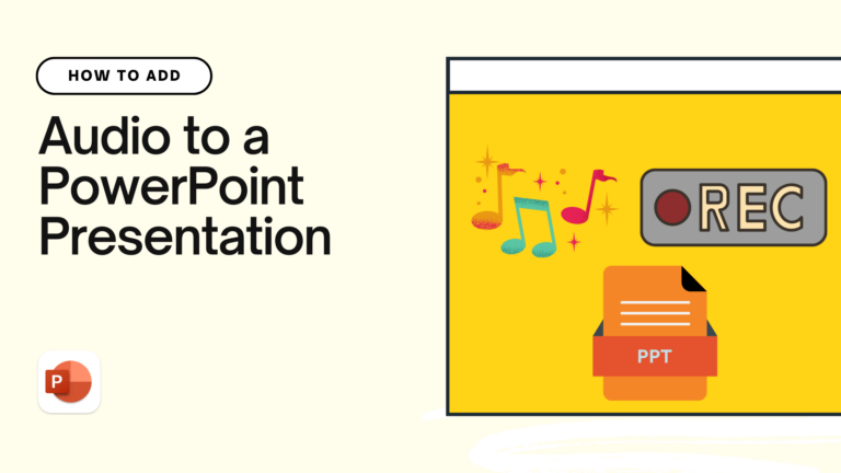 How to add audio to presentation