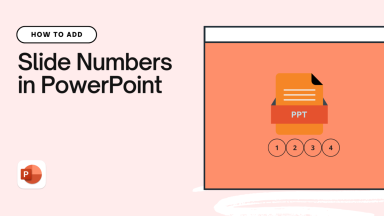 add slide numbers in PPT