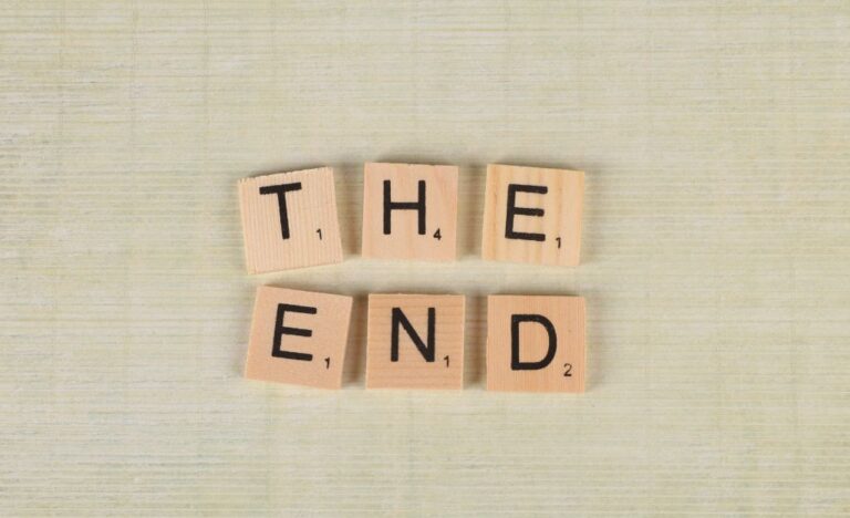 the end in scrabble letters