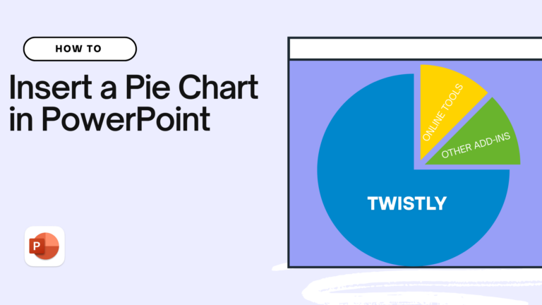How to add pie chart to slides