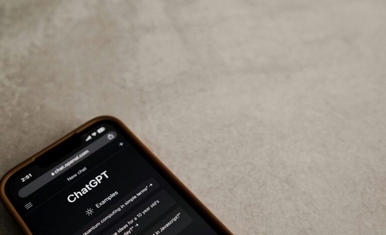 chatgpt on a smartphone