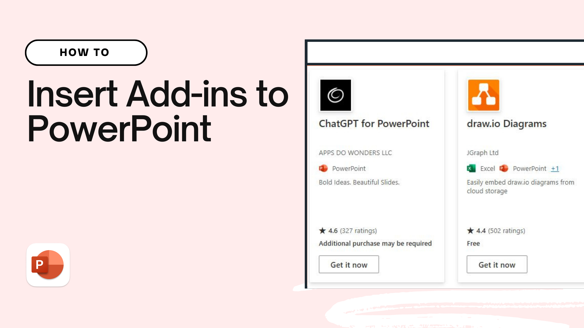 insert add ins to PPT