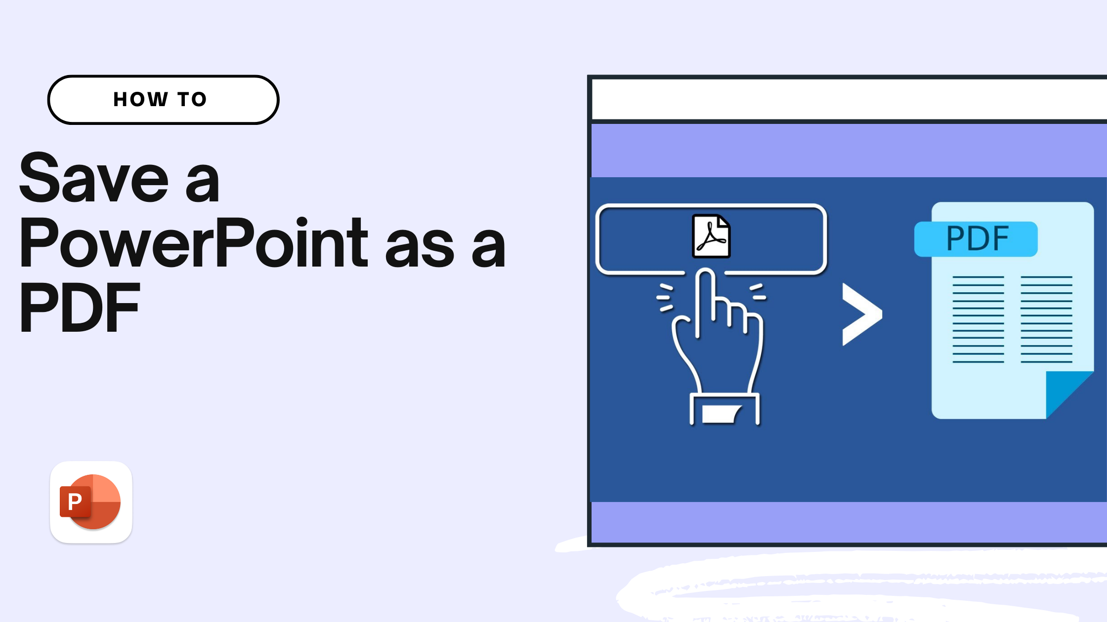 Save a PPT as PDF