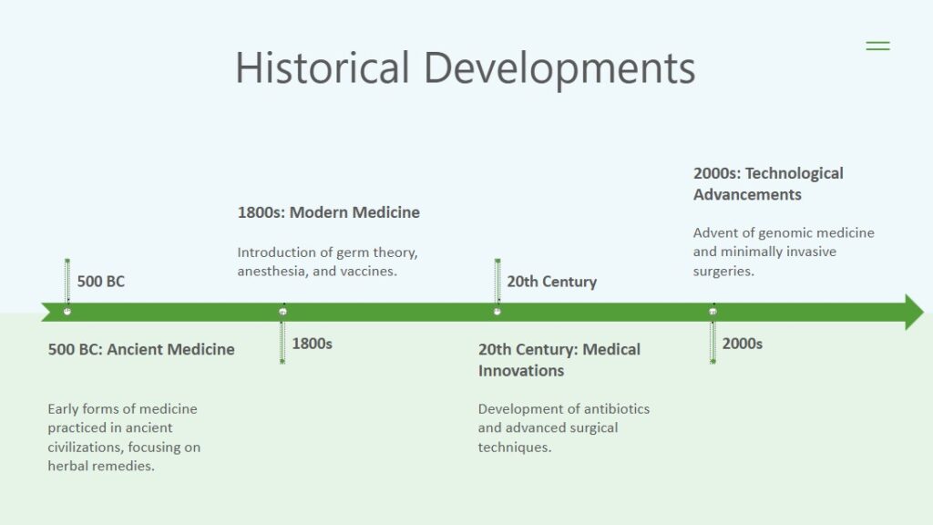 example of a medical presentation using color psychology