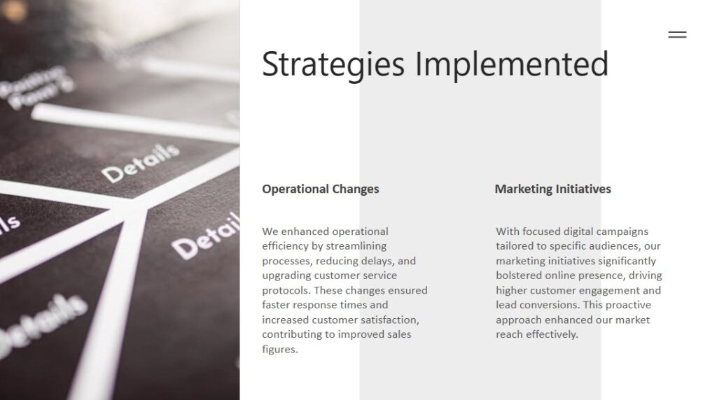 an example powerpoint slide for sales strategy