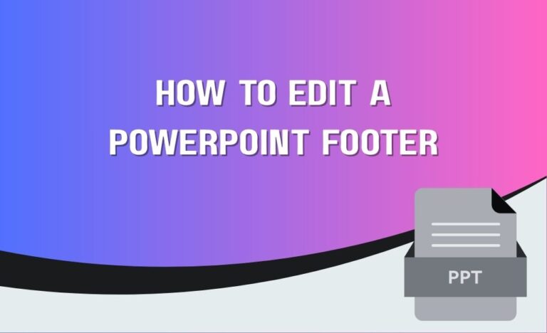 how to edit a powerpoint footer graphic