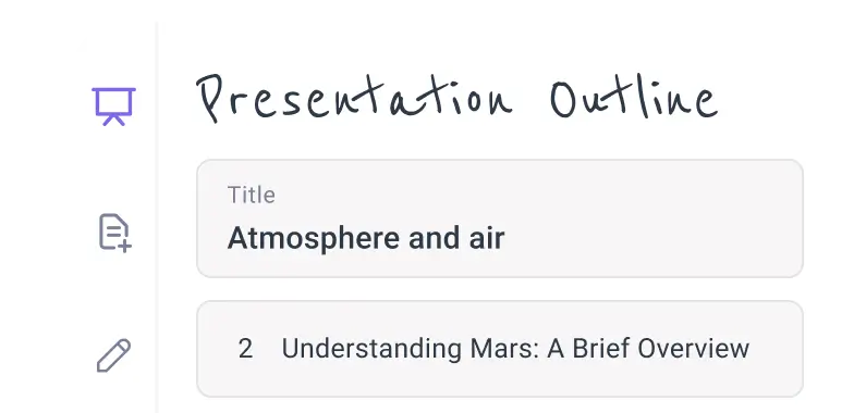 a screenshot of presentation creation review process