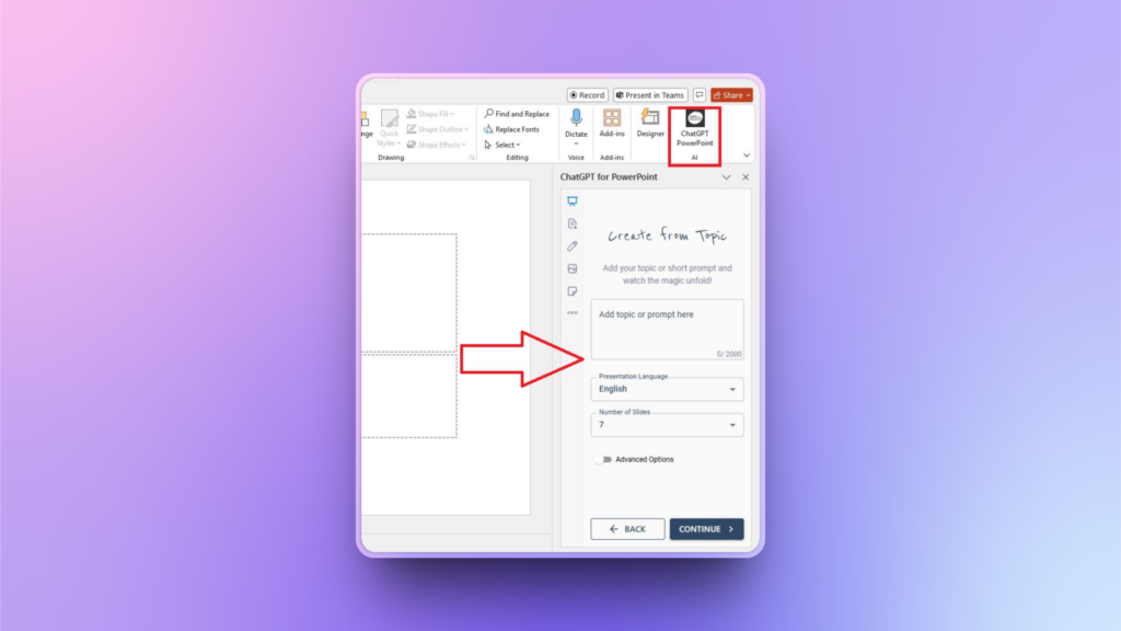 ChatGPT for PowerPoint