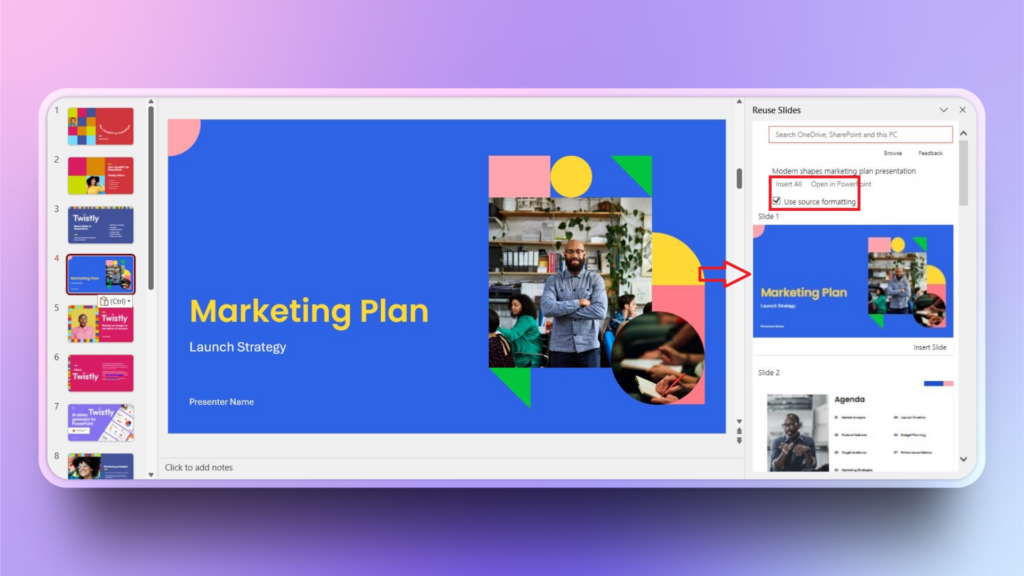 steps to Reuse Slides in PowerPoint