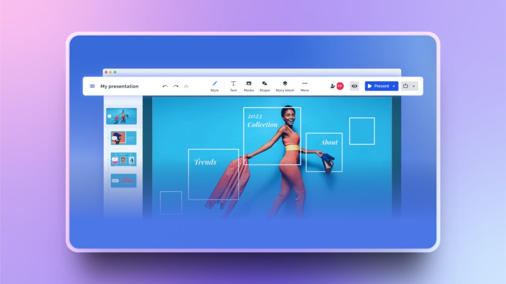 Prezi interface