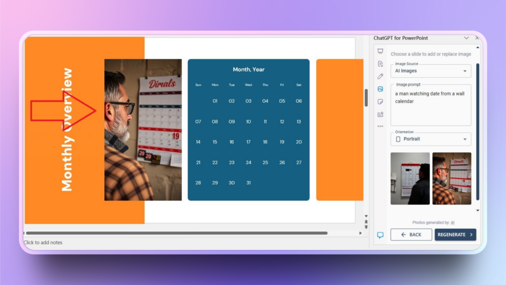 AI generated image in PPT