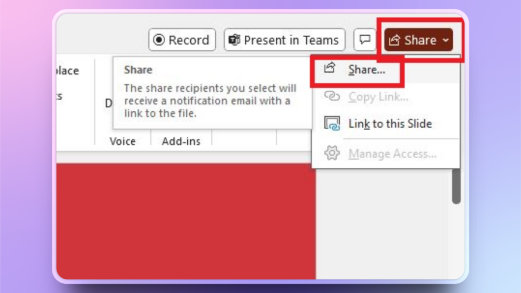 Send PowerPoint Presentation Via Email