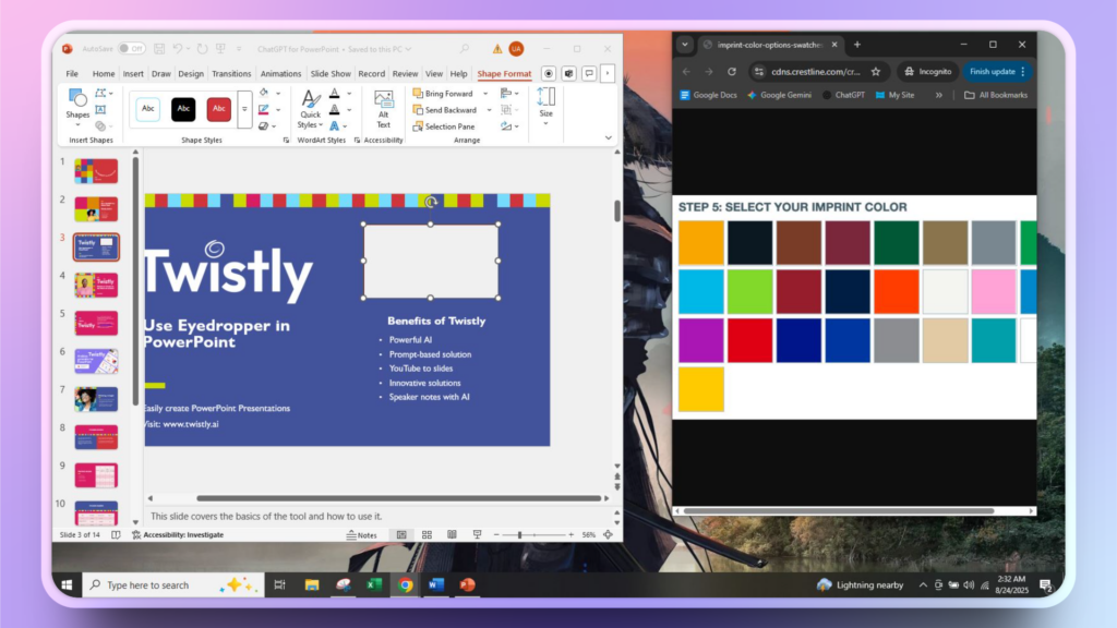 use eyedropper on other window