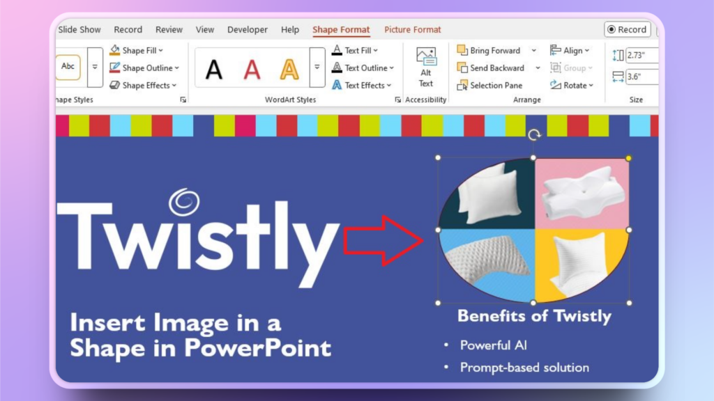 add a Picture into a Shape in PowerPoint