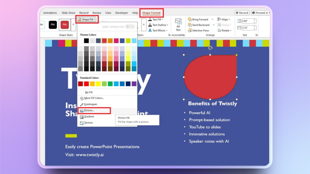 Insert a Picture into a Shape in PowerPoint