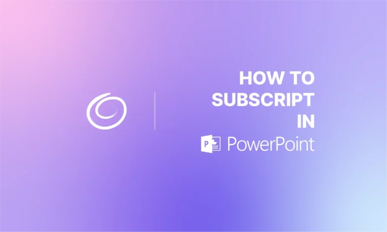 How to Subscript in PowerPoint?