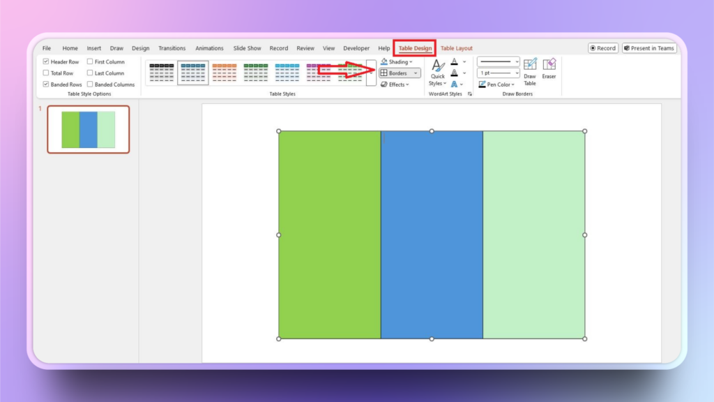 design Brochure on PowerPoint