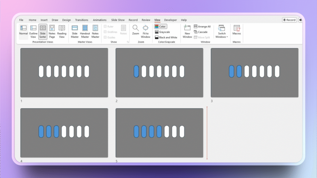 How to create a progress bar in PowerPoint