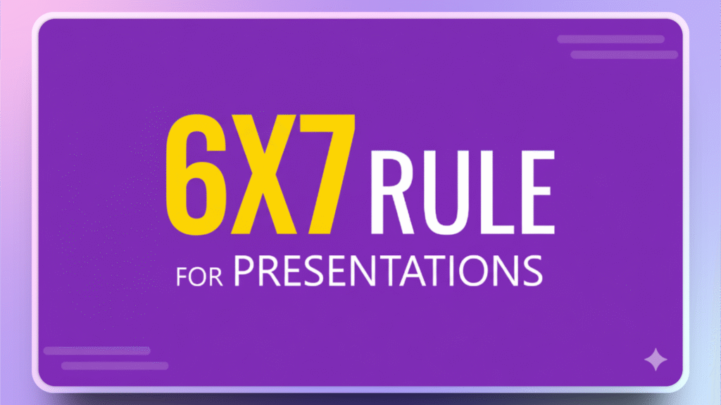 6-7 rule in PowerPoint