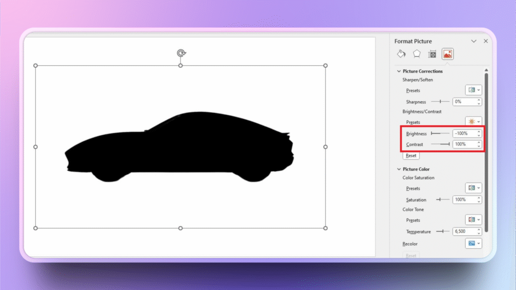 how to create a silhouette in PowerPoint
