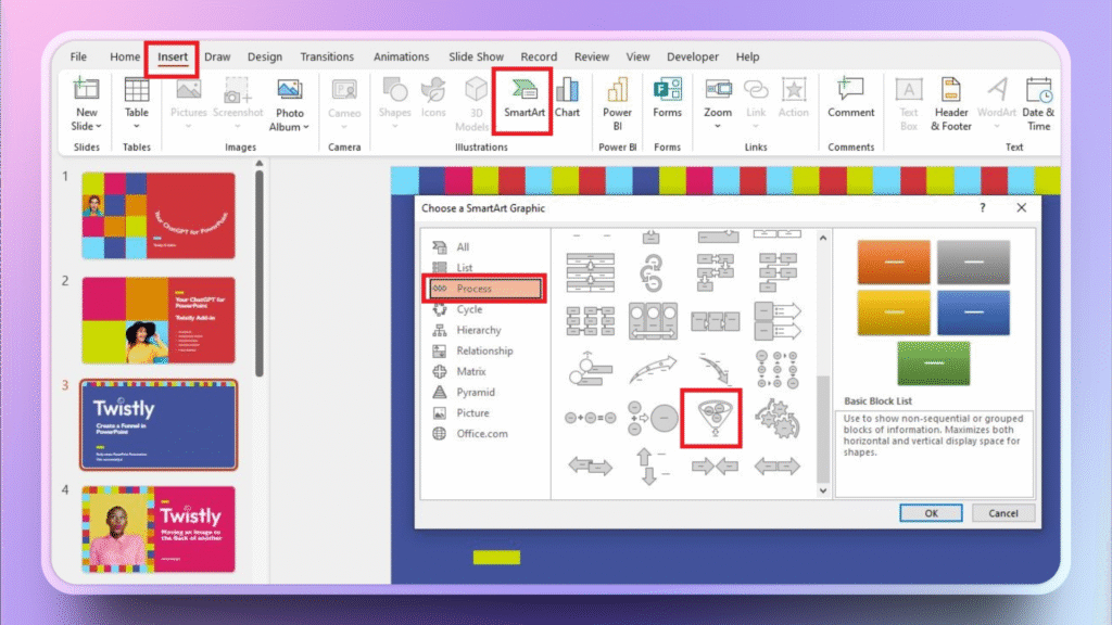 add funnel smartart
