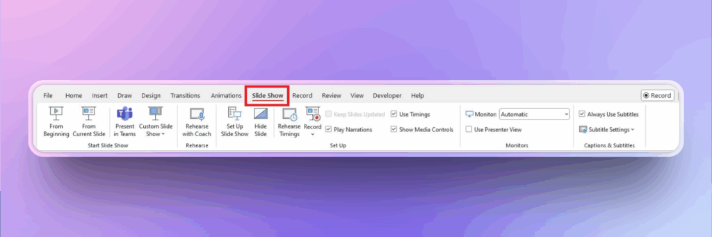 Turn Off Subtitles in PowerPoint