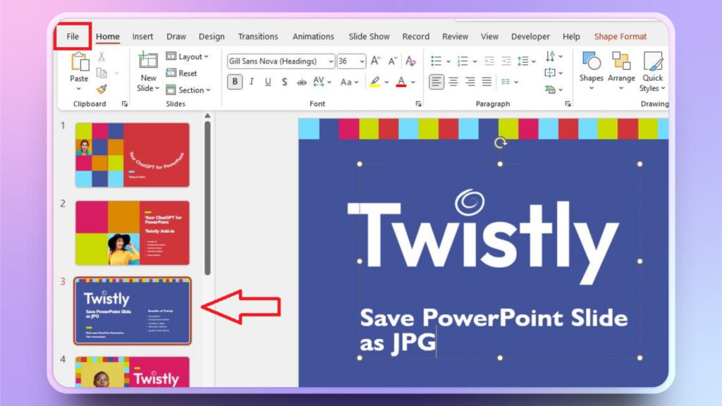 how to Save a PowerPoint Slide as a JPEG
