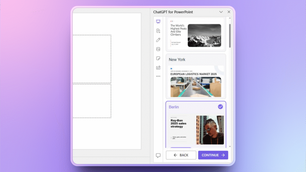 ChatGPT for PowerPoint