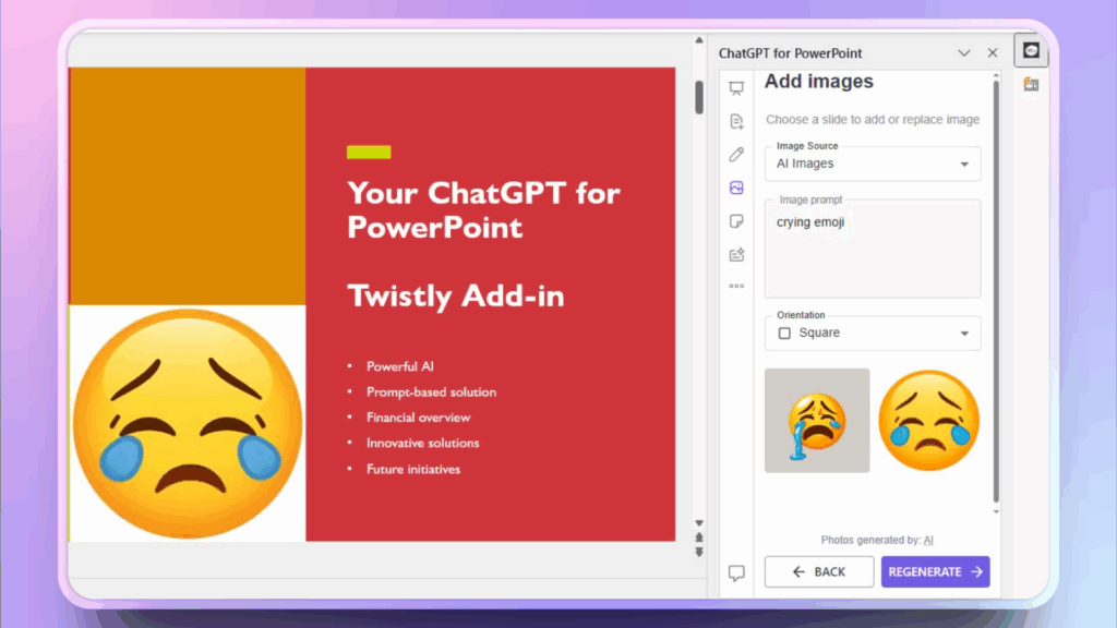 generate emoji with Twistly