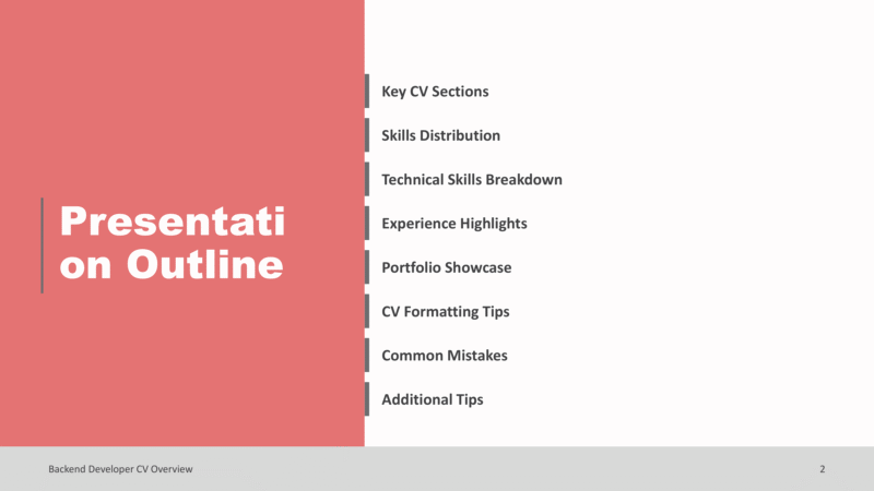 Backend Developer CV Overview-2