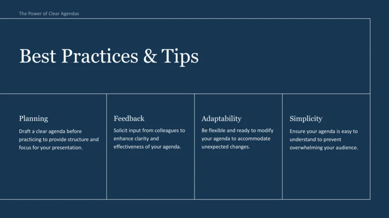 The Power of Clear Agendas-11 The Power of Clear Agendas-11