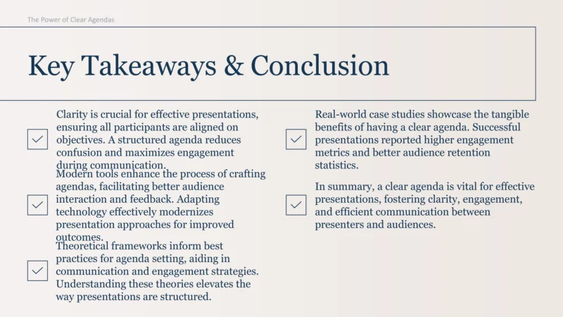 The Power of Clear Agendas-12 The Power of Clear Agendas-12