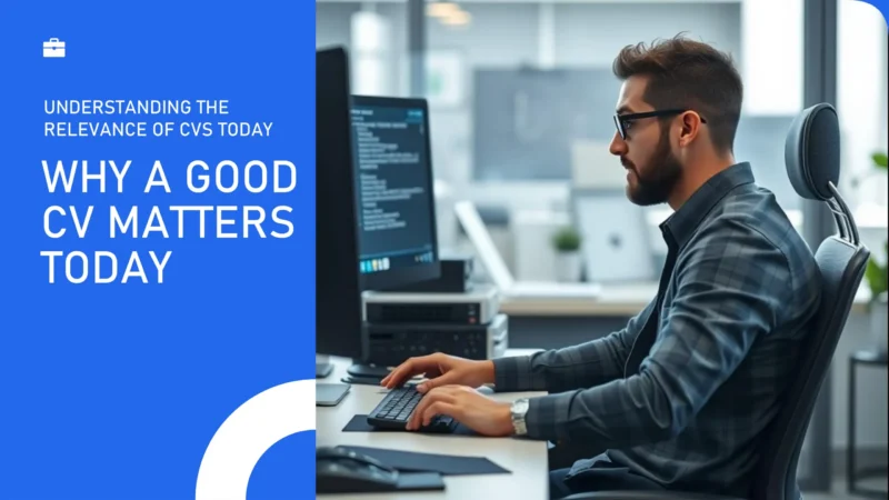 WHY A GOOD CV MATTERS TODAY-1 WHY A GOOD CV MATTERS TODAY-1