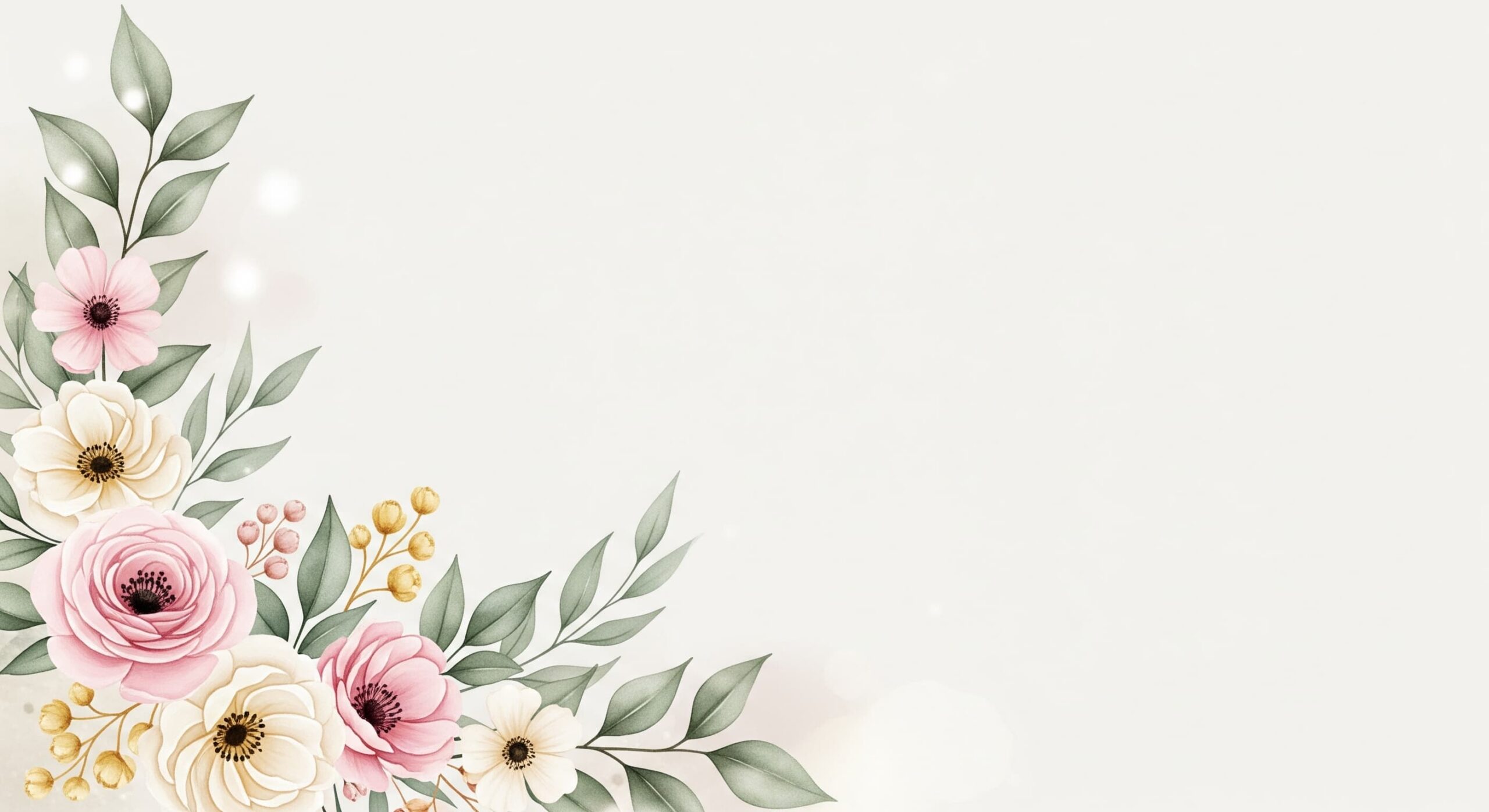 Elegant Floral PowerPoint Background Images - Image 4