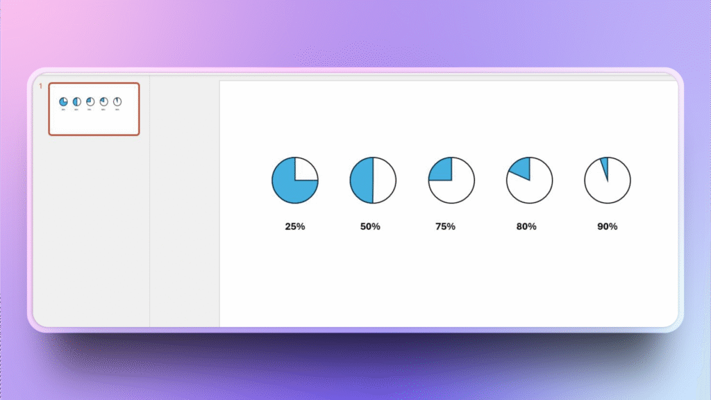 How to insert Harvey balls in PPT