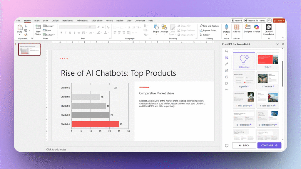 Twistly AI presentation maker