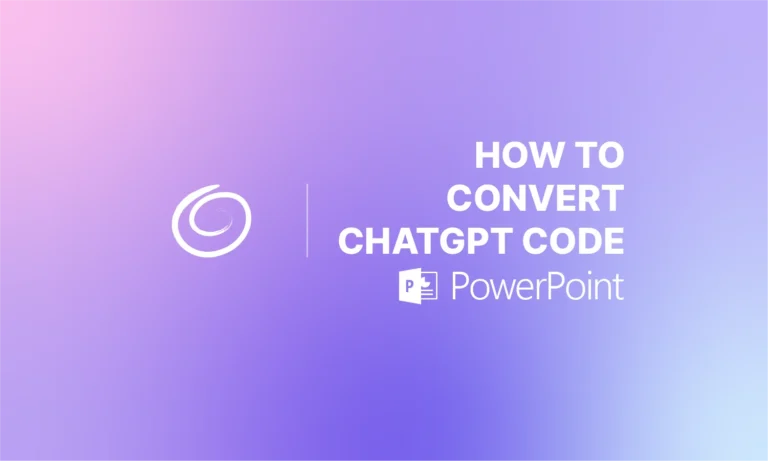 How to Convert ChatGPT Code to PPT?