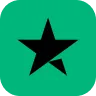 Black five-pointed star centered on a solid teal background.