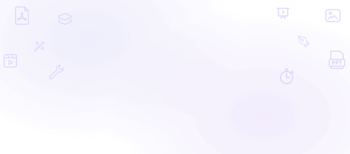 Abstract digital background in blue and purple hues with faint technology icons.