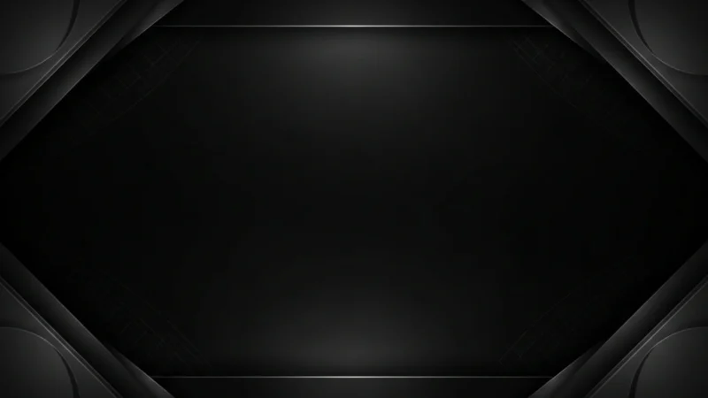 black background powerpoint 1 Abstract black geometric background with layered shapes and subtle grid patterns.