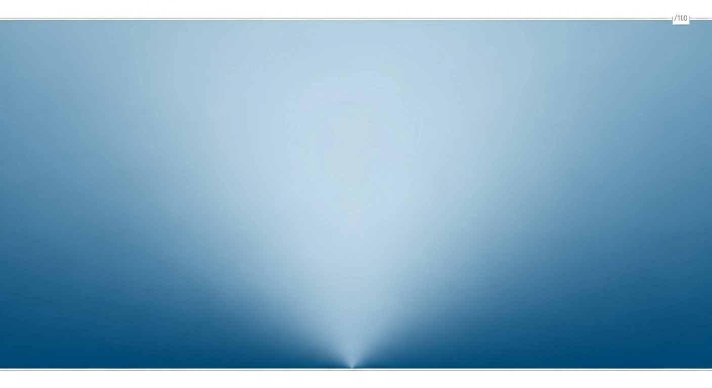 Abstract gradient background with a blue light beam radiating from the bottom center.