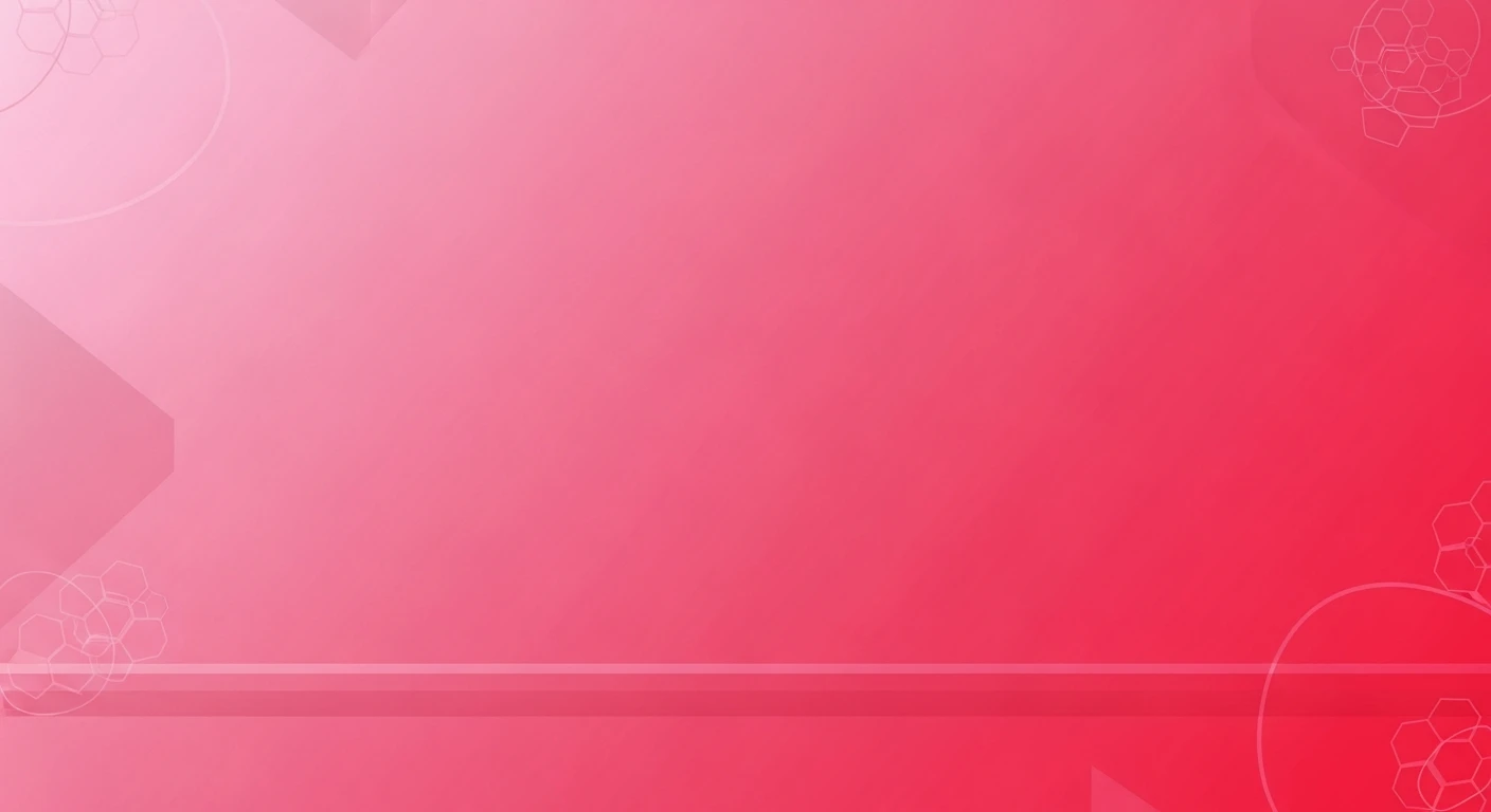 Abstract pink background with geometric hexagonal shapes and diagonal shading.