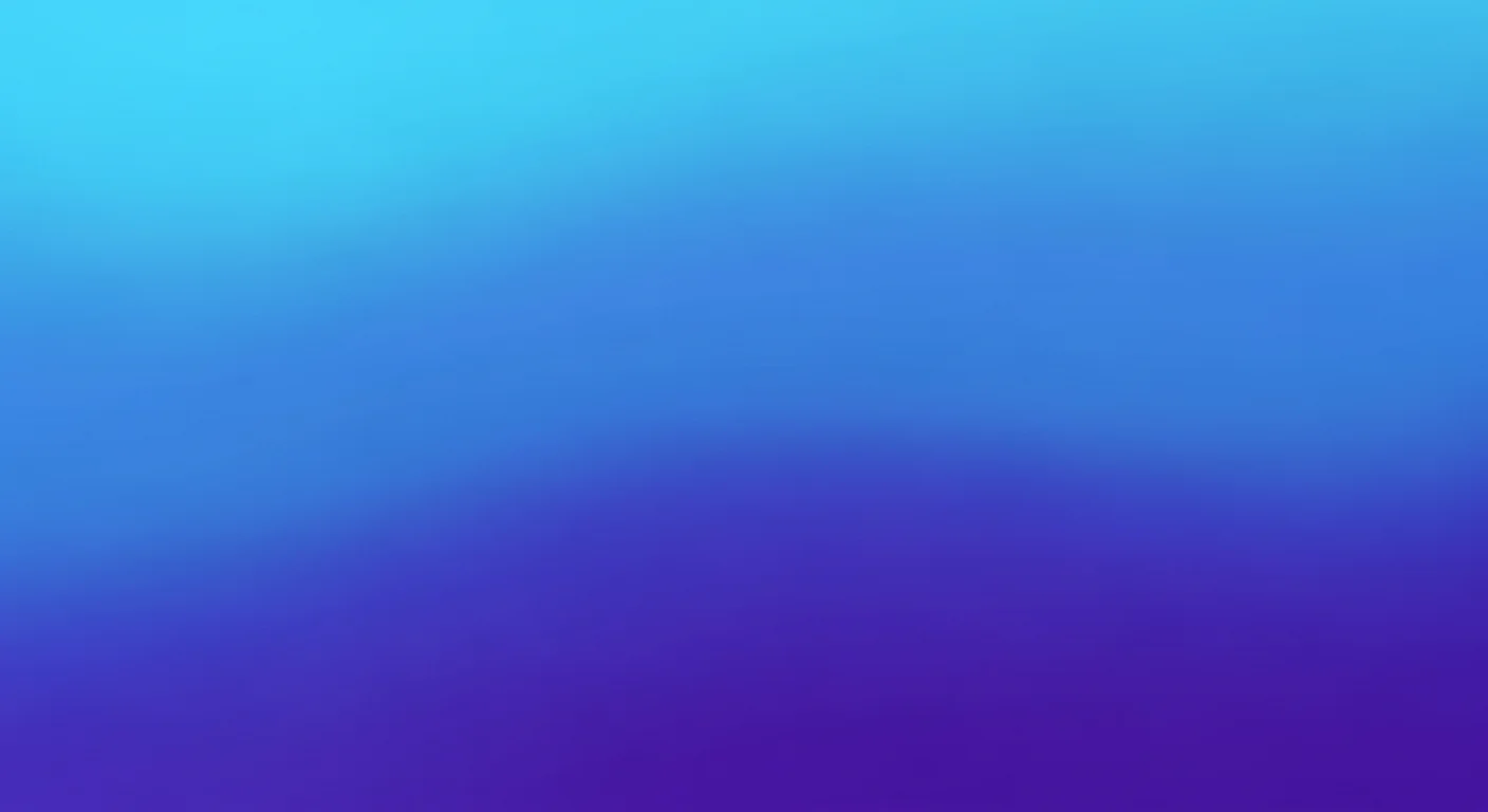 Gradient background transitioning from light blue at the top to deep purple at the bottom.