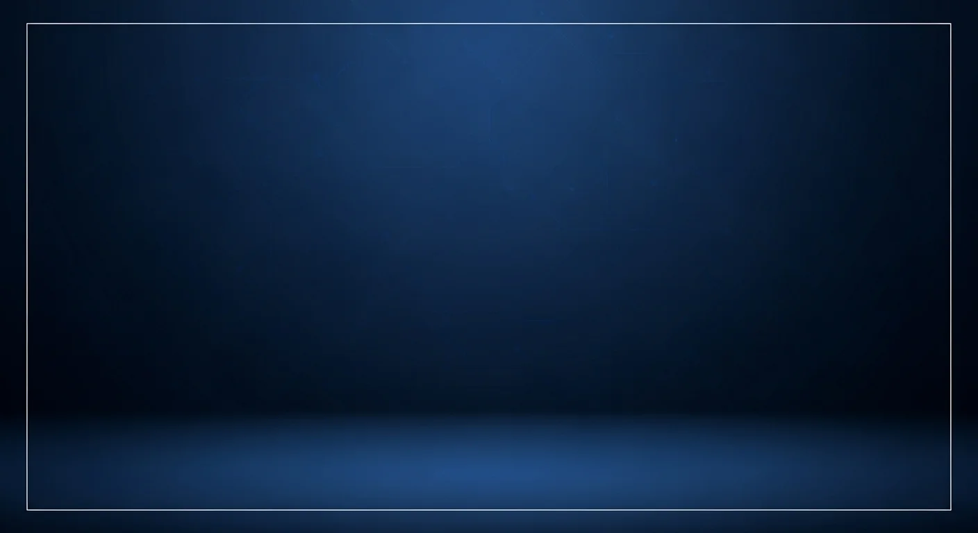 Empty dark blue gradient background with subtle lighting and thin white border.