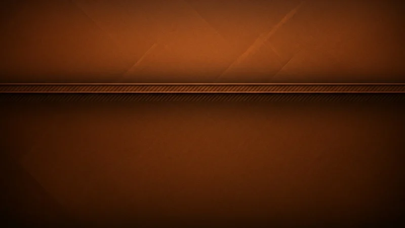 Dark brown textured background with a horizontal decorative stripe near the center.