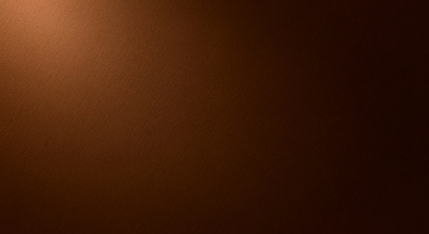 Gradient background with warm brown tones and subtle texture.