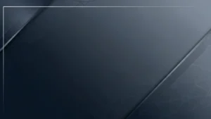 Abstract dark blue geometric background with subtle hexagonal patterns and diagonal overlays.